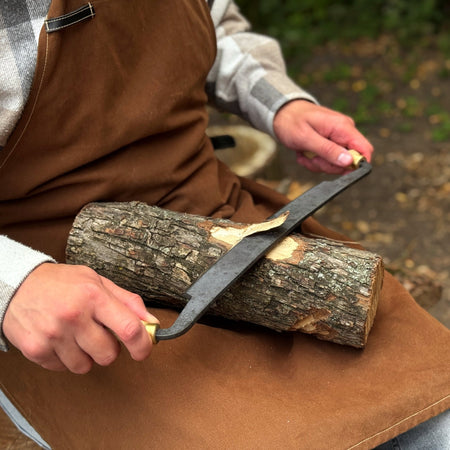 Curved Draw Knife (Push/Pull Shave), 25.5 cm (10 inch) Cutting Edge