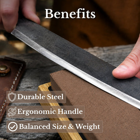 Curved Draw Knife (Push/Pull Shave), 25.5 cm (10 inch) Cutting Edge