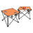 2Pcs Foldable Camping Table Portable Picnic Table Lightweight Travel Desk with 2 Cup Holders/Table Carrying Bag