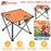 2Pcs Foldable Camping Table Portable Picnic Table Lightweight Travel Desk with 2 Cup Holders/Table Carrying Bag