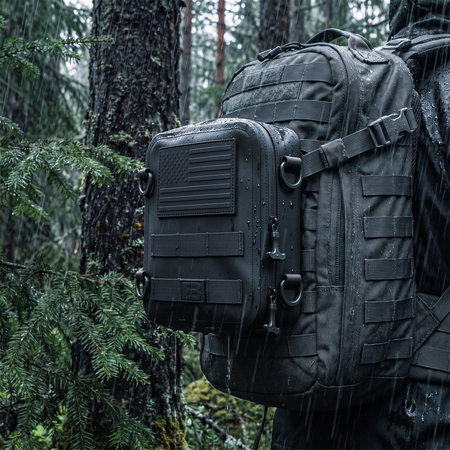 Large Water Resistant Tactical MOLLE Pouch for Plate Carriers, Battle Belts, Rucks and Field Gear. Durable Thermoplastic Design is Compatible with Backpacks, Tactical Belts, Chest Rigs and More