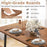 Dining Table Set for 5-7 with 2-Bottle Wine Rack and Condiment Holder