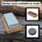 Double-Sided Sharpening Stone with Optional Wooden Stand – Grit #400 / #1000
