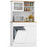 Double Tilt Out Trash Cabinet with Hutch and Rubber Wood Countertop