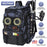 42L/11Gal Fishing Backpack Large Capacity Fishing Tackle Storage Bag with Rod Holders 16-Pocket Water-Resistant with Divider Adjustable Padded Straps