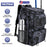42L/11Gal Fishing Backpack Large Capacity Fishing Tackle Storage Bag with Rod Holders 16-Pocket Water-Resistant with Divider Adjustable Padded Straps
