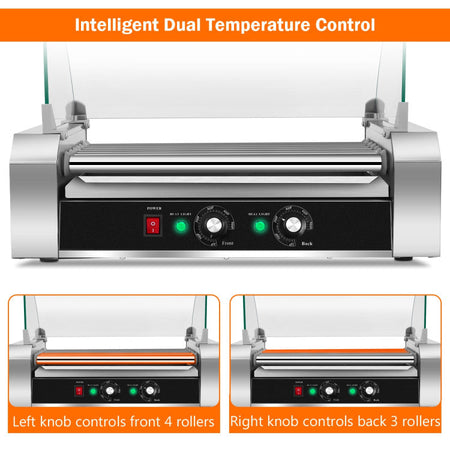 18 Hot Dog 7-Roller Commercial Cooker