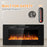 36" Slim Wall Mount Fireplace