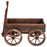 Wood Wagon Planter Pot Stand with Wheels