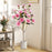 Faux Wedding Flower Plant with Elegant PEVA Leaves and Multi-branch Trunks-Pink