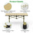 Folding Camping Table Portable Lightweight Carbon Steel Roll-up Picnic BBQ Desk with Carry Bag Heavy Duty for Outdoor Beach Backyard Party Patio Campi