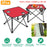 2Pcs Foldable Camping Table Portable Picnic Table Lightweight Travel Desk with 2 Cup Holders/Table Carrying Bag