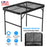 35.62x23.42x25.9in Foldable Camping Table Collapsible Picnic Aluminum Alloy Grill Stand 88LBS Max Load Height Adjustable BBQ Table