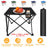 2Pcs Foldable Camping Table Portable Picnic Table Lightweight Travel Desk with 2 Cup Holders/Table Carrying Bag