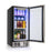 Compact Refrigerator with Adjustable Thermostat and Stainless Steel Door-Silver
