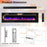 68" Ultra-Thin Recessed Electric Fireplace
