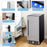 Compact Refrigerator with Adjustable Thermostat and Stainless Steel Door-Silver