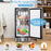 Compact Refrigerator with Adjustable Thermostat and Stainless Steel Door-Silver