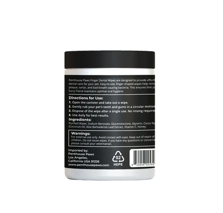 Pet Finger Dental Wipes (50 Count)
