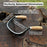 Half-Rounded Drawknife (Inshave) with Leather Sheath, 15 cm (5.9 inches)