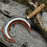 Hand-Forged Athame Ritual Witch Sickle, ⌀16.5 cm (6.5 inches)