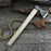 Hand-Forged Bushcraft Hatchet with Leather Back Sheath, 0.74 kg (1.63 lb)