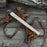 Hand-Forged Bushcraft Hatchet with Leather Back Sheath, 0.74 kg (1.63 lb)