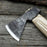 Hand-Forged Bushcraft Hatchet with Leather Back Sheath, 0.74 kg (1.63 lb)