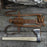 Hand-Forged Bushcraft Hatchet with Leather Back Sheath, 0.74 kg (1.63 lb)