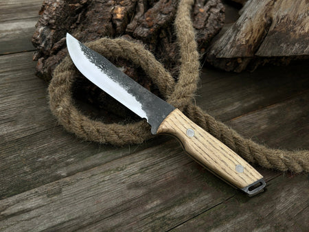 Hand-Forged Bushcraft Knife, 12 cm (4.72 inches)