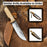 Hand-Forged Bushcraft Knife, 12 cm (4.72 inches)
