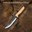 Hand-Forged Bushcraft Knife, 12 cm (4.72 inches)
