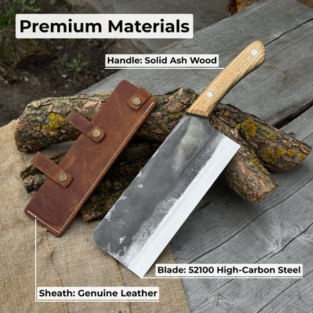 Hand-Forged Bushcraft Knife, 20.5 cm (8.07 inches)