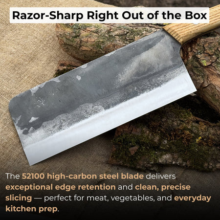 Hand-Forged Bushcraft Knife, 20.5 cm (8.07 inches)