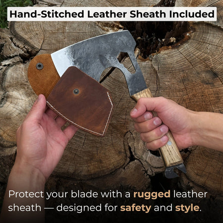 Hand-Forged Camping (Chopping) Axe, 0.6 kg (1.32 Ibs)