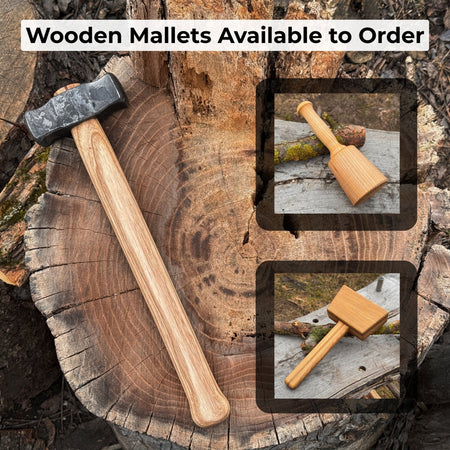 Hand-Forged Double Blacksmith's Hammer, 1 kg (2.2 lbs)