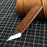 Hand-Forged Kiridashi Knife - Razor-Sharp Carbon Steel Blade with Leather Sheath
