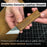 Hand-Forged Kiridashi Knife - Razor-Sharp Carbon Steel Blade with Leather Sheath