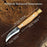 Hand-Forged Knife for Mushroom Foraging, 8 cm (3.15 inches)