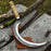Hand-Forged Large Sickle, ⌀19 cm (7.5 inches) Blade, Leather Belt Attachment