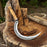 Hand-Forged Large Sickle, ⌀19 cm (7.5 inches) Blade, Leather Belt Attachment