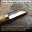 Hand-Forged Roughing Knife, Blade 5 cm (1.97 inches)