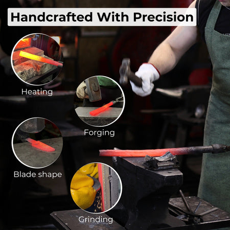 Hand-Forged Roughing Knife, Blade 5 cm (1.97 inches)