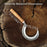 Hand-Forged Small Sickle, 9 cm / 3.54 in Blade with Leather Belt Attachment
