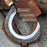 Hand-Forged Small Sickle, 9 cm / 3.54 in Blade with Leather Belt Attachment