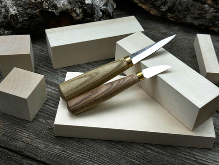 Hand-Forged Wood Carving Tool Set with Wooden Blanks WS8