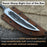 Hand-Forged Yakut Blade with Leather Sheath, 10 cm (3.93 inches)