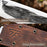 Hand-Forged Yakut Blade with Leather Sheath, 10 cm (3.93 inches)