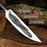Hand-Forged Yakut Blade with Leather Sheath, 10 cm (3.93 inches)