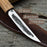 Hand-Forged Yakut Knife with Leather Sheath, 9.5 cm (3.74 inches)
